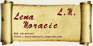 Lena Moračić vizit kartica